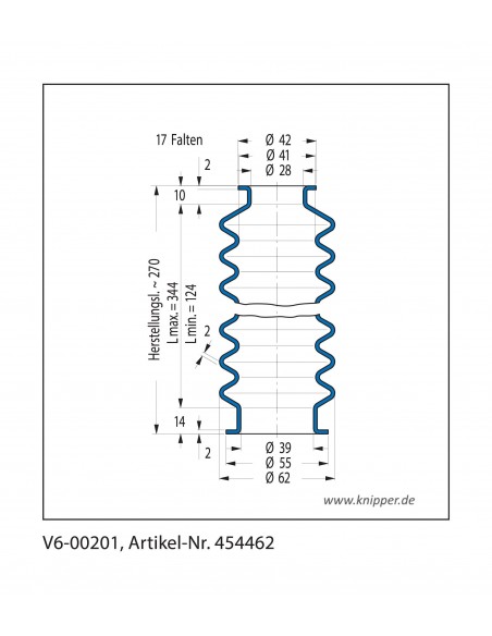 Soffietto V6-00201 CFW Simrit Simrit V6-programma standard v