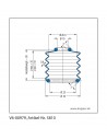 Fuelle de proteccion V6-00979 Freudenberg ehemals CFW und Simrit Simrit V6-programa estándar