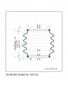 Soufflet V6-00784 Freudenberg ehemals CFW und Simrit Soufflets Simrit V6-programme standard