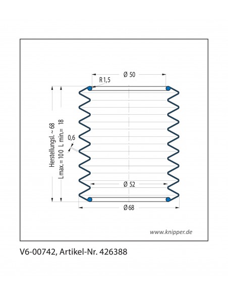 soffietto V6-00742 CFW Simrit Simrit V6-programma standard v
