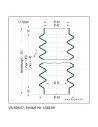 Soufflet V6-00637 Freudenberg ehemals CFW und Simrit Soufflets Simrit V6-programme standard