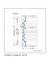 Fuelle de proteccion V6-00612 Freudenberg ehemals CFW und Simrit Simrit V6-programa estándar