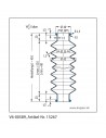 Soufflet V6-00589 Freudenberg ehemals CFW und Simrit Soufflets Simrit V6-programme standard