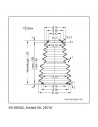 Protection Bellow V6-00562 Freudenberg ehemals CFW und Simrit Simrit V6-standard range