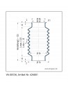 Soffietto V6-00536 Freudenberg ehemals CFW und Simrit Simrit V6-programma standard v