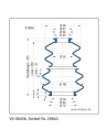 Soufflet V6-00456 Freudenberg ehemals CFW und Simrit Soufflets Simrit V6-programme standard