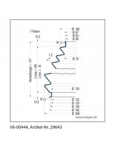 Fuelle de proteccion V6-00444 Freudenberg ehemals CFW und Simrit Simrit V6-programa estándar
