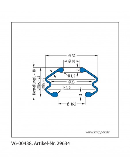 Vouwbalg V6-00438 CFW Simrit Simrit V6-standaard programma