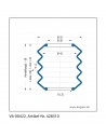 Soffietto V6-00422 Freudenberg ehemals CFW und Simrit Simrit V6-programma standard v