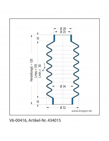 Fuelle de proteccion V6-00416 Freudenberg ehemals CFW und Simrit Simrit V6-programa estándar