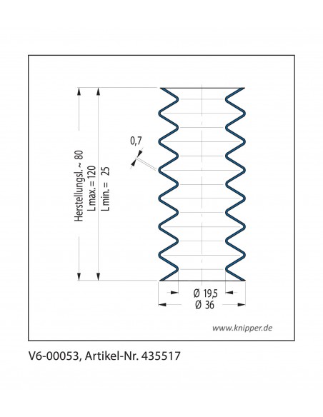 Soffietto V6-0053 CFW Simrit Simrit V6-programma standard v
