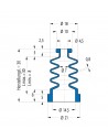 Soffietto V6-00055 Freudenberg ehemals CFW und Simrit Simrit V6-programma standard v