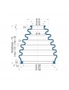 Soffietto V6-00060 Freudenberg ehemals CFW und Simrit Simrit V6-programma standard v