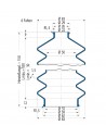 Fuelle de proteccion V6-00095 Freudenberg ehemals CFW und Simrit Simrit V6-programa estándar