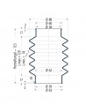 Fuelle de proteccion V6-00153 Freudenberg ehemals CFW und Simrit Simrit V6-programa estándar