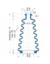 Soffietto V6-00167 Freudenberg ehemals CFW und Simrit Simrit V6-programma standard v