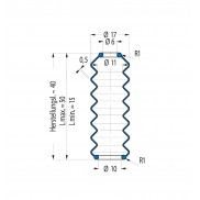 Soufflet V6-00169 Freudenberg ehemals CFW und Simrit Soufflets Simrit V6-programme standard