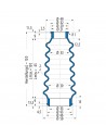 Soufflet V6-00195 Freudenberg ehemals CFW und Simrit Soufflets Simrit V6-programme standard