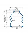 Protection Bellow V6-00203 Freudenberg ehemals CFW und Simrit Simrit V6-standard range