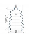 Soufflet V6-00212 Freudenberg ehemals CFW und Simrit Soufflets Simrit V6-programme standard