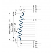 Soffietto V6-00217 Freudenberg ehemals CFW und Simrit Simrit V6-programma standard v