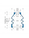 Fuelle de proteccion V6-00221 Freudenberg ehemals CFW und Simrit Simrit V6-programa estándar