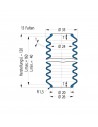 Soffietto V6-00236 Freudenberg ehemals CFW und Simrit Simrit V6-programma standard v