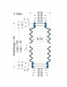 Soffietto V6-00273 Freudenberg ehemals CFW und Simrit Simrit V6-programma standard v