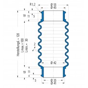 Soufflet V6-00281 Freudenberg ehemals CFW und Simrit Soufflets Simrit V6-programme standard