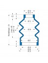Fuelle de proteccion V6-00288 Freudenberg ehemals CFW und Simrit Simrit V6-programa estándar
