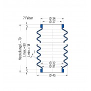 Soffietto V6-00290 Freudenberg ehemals CFW und Simrit Simrit V6-programma standard v
