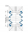 Fuelle de proteccion V6-00297 Freudenberg ehemals CFW und Simrit Simrit V6-programa estándar