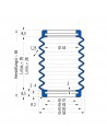 Soufflet V6-00308 Freudenberg ehemals CFW und Simrit Soufflets Simrit V6-programme standard