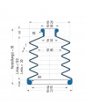 Soffietto V6-00313 Freudenberg ehemals CFW und Simrit Simrit V6-programma standard v