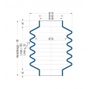 Protection Bellow V6-00321 Freudenberg ehemals CFW und Simrit Simrit V6-standard range