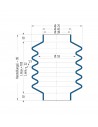 Fuelle de proteccion V6-00321 Freudenberg ehemals CFW und Simrit Simrit V6-programa estándar