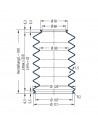 Soufflet V6-00329 Freudenberg ehemals CFW und Simrit Soufflets Simrit V6-programme standard