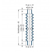 Soufflet V6-00338 Freudenberg ehemals CFW und Simrit Soufflets Simrit V6-programme standard