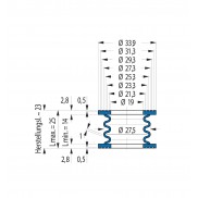 Soufflet V6-00383 Freudenberg ehemals CFW und Simrit Soufflets Simrit V6-programme standard