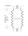 Fuelle de proteccion V6-00400 Freudenberg ehemals CFW und Simrit Simrit V6-programa estándar
