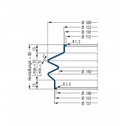 Protection Bellow V6-00443 Freudenberg ehemals CFW und Simrit Simrit V6-standard range