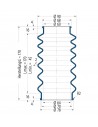 Protection Bellow V6-00453 Freudenberg ehemals CFW und Simrit Simrit V6-standard range