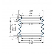 Protection Bellow V6-00467 Freudenberg ehemals CFW und Simrit Simrit V6-standard range