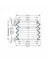 Fuelle de proteccion V6-00467 Freudenberg ehemals CFW und Simrit Simrit V6-programa estándar