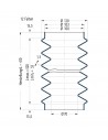 Soufflet V6-00468 Freudenberg ehemals CFW und Simrit Soufflets Simrit V6-programme standard