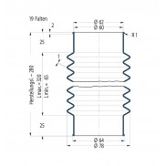 Protection Bellow V6-00499 Freudenberg ehemals CFW und Simrit Simrit V6-standard range