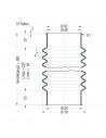 Soufflet V6-00499 Freudenberg ehemals CFW und Simrit Soufflets Simrit V6-programme standard