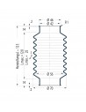 Soffietto V6-00536 Freudenberg ehemals CFW und Simrit Simrit V6-programma standard v