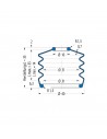 Soffietto V6-00555 Freudenberg ehemals CFW und Simrit Simrit V6-programma standard v
