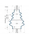 Soufflet V6-00556 Freudenberg ehemals CFW und Simrit Soufflets Simrit V6-programme standard